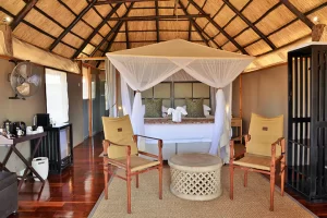 Khulu Bush Camp Bedroom, Zimbabwe