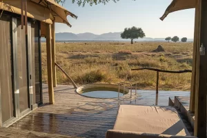 Nyamatusi Mohogany Camp jacuzzi, Zimbabwe